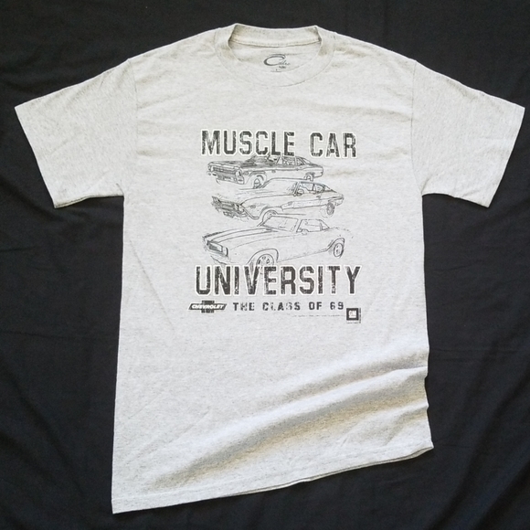 various Other - Classic Muscle Car Tshirt Chevrolet Tee WHITE SHIRT